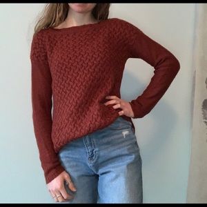 Rust orange sweater